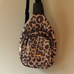 Leopard Print Sling Bag